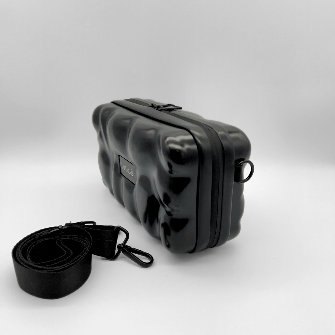 Black Bubble Mini Luggage Bag