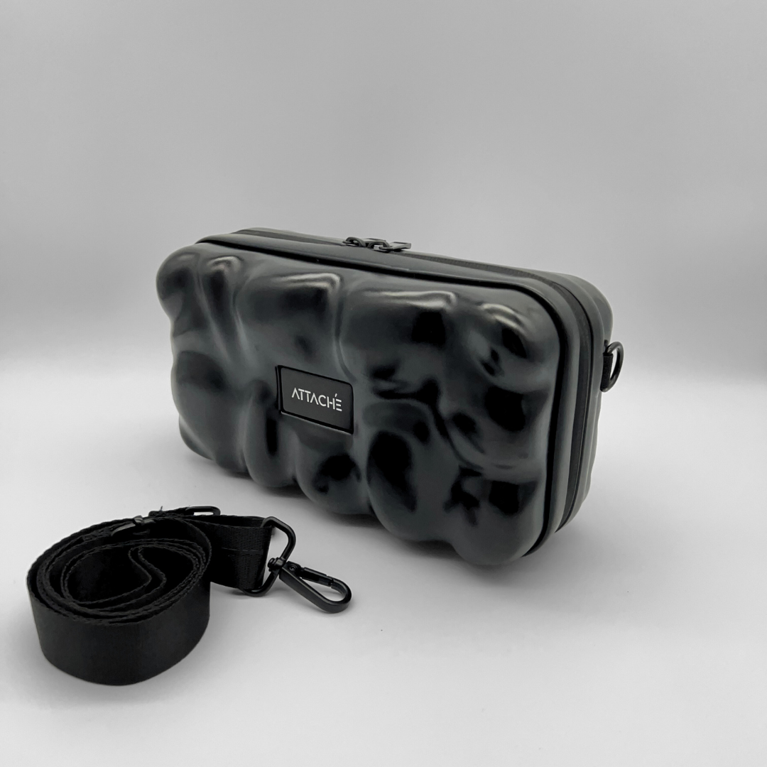 Black Bubble Mini Luggage Bag