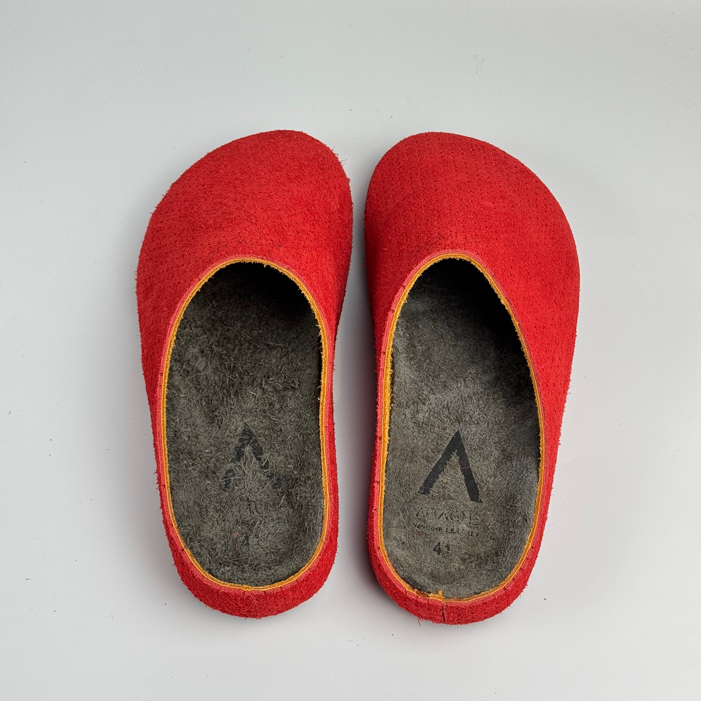 Premium Mule Genuine Suede Leather “Scarlet Mesh”