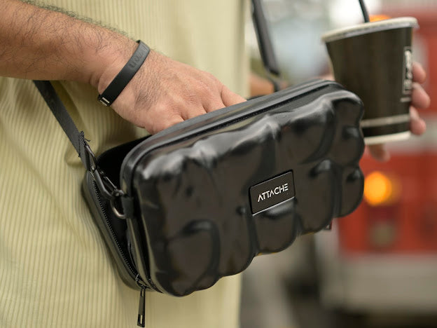Black Bubble Mini Luggage Bag