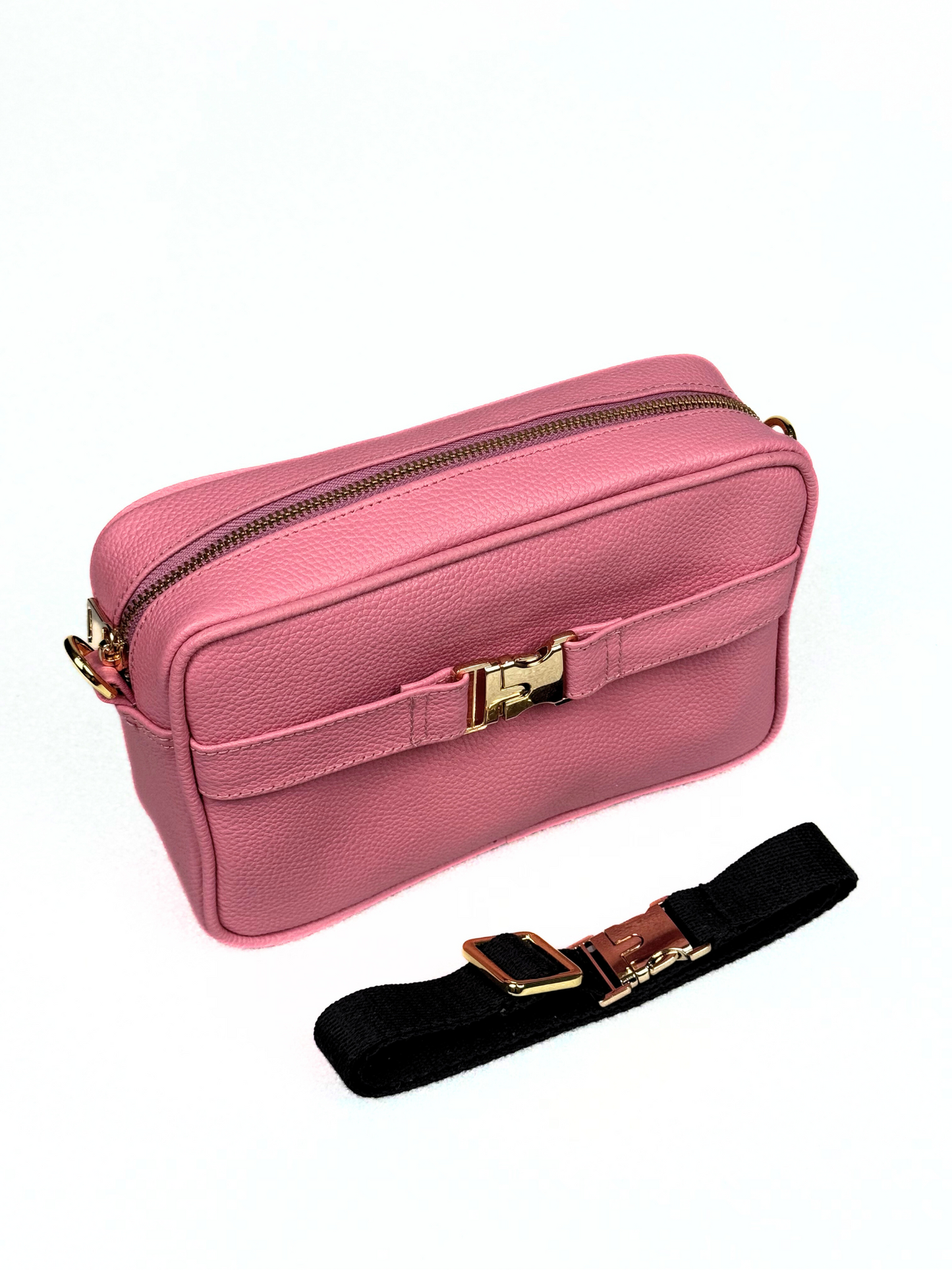 Attaché CNVRT Convertible 3-in-1 Genuine Leather Bag in Pink