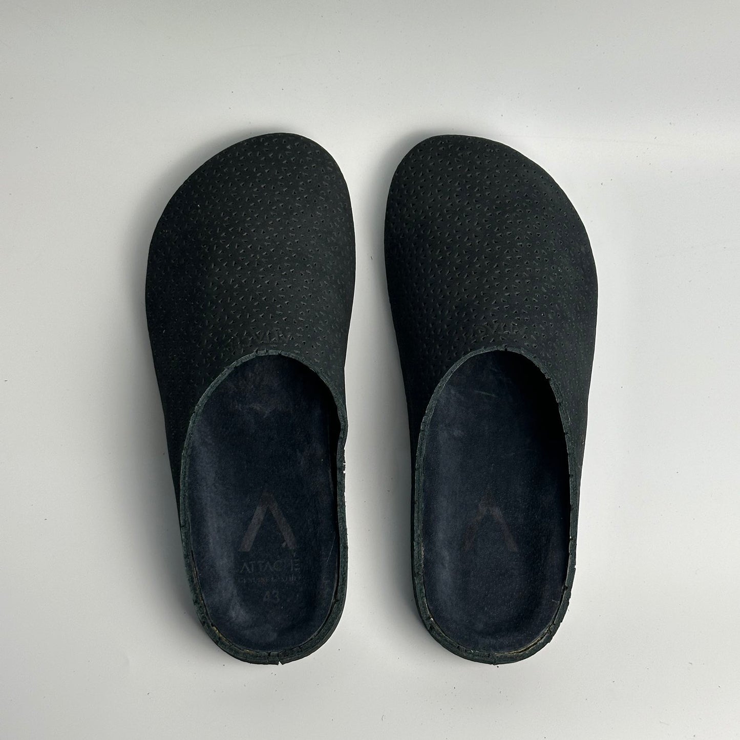 Mule Premium “Black Mesh Leather”