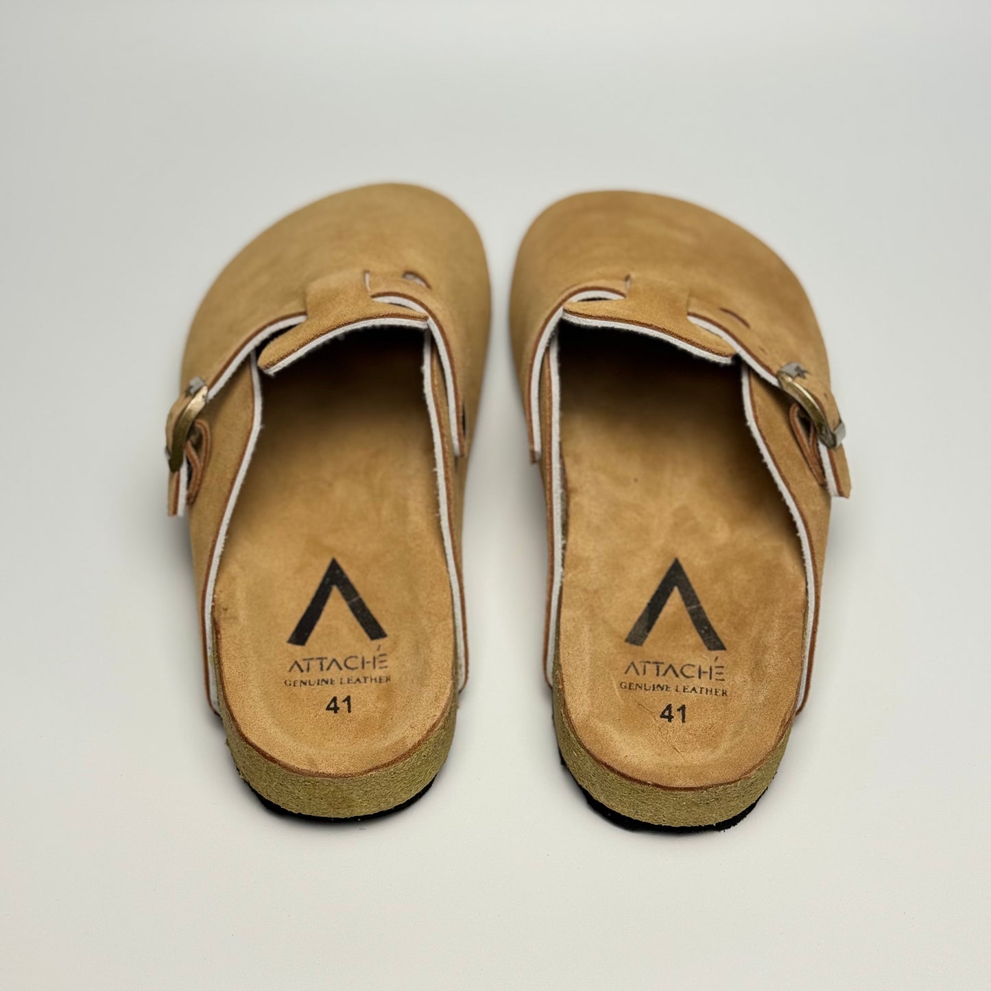 Clogs Premium Genuine Leather Slip-on "Tan"