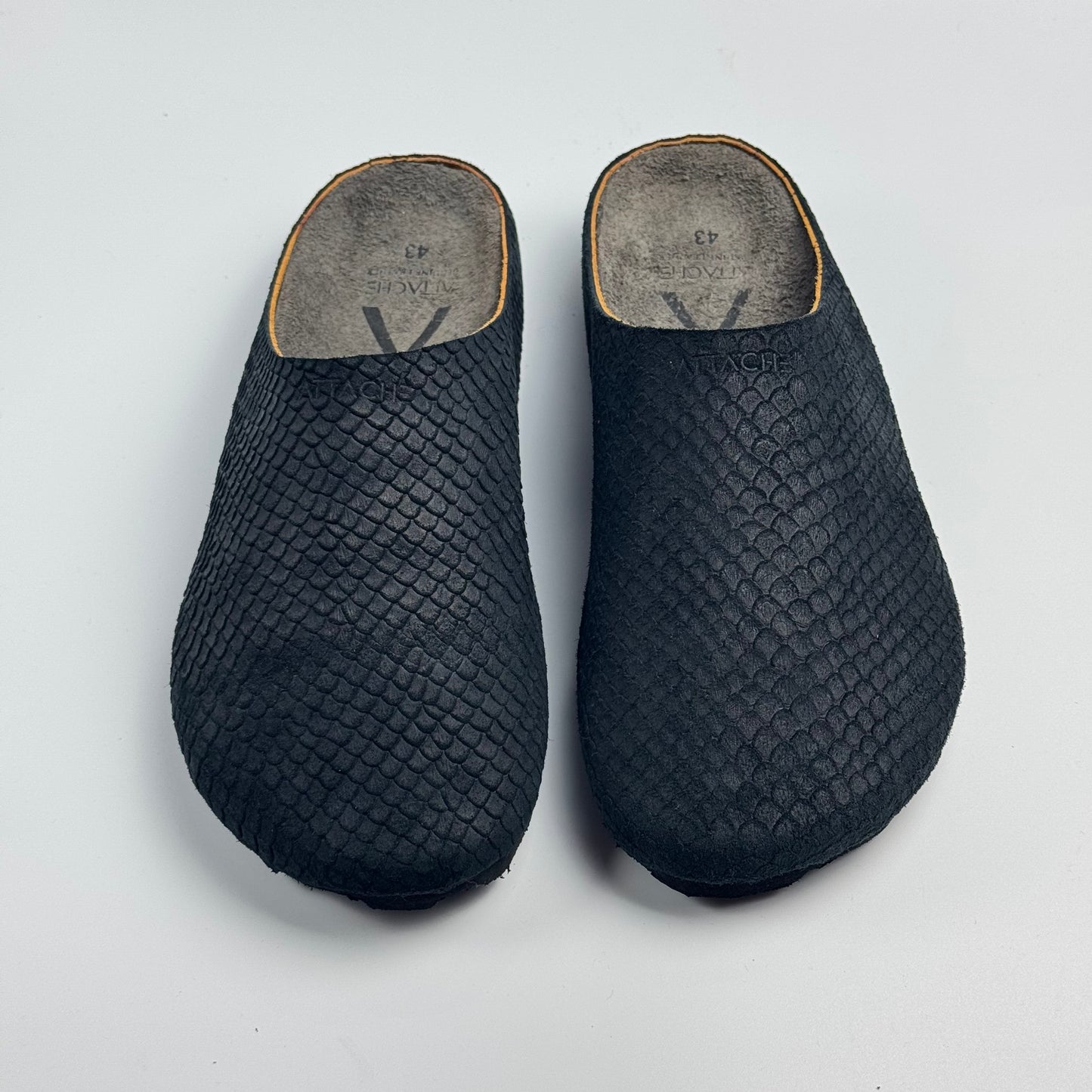 Mule Dragon Skin “Black” Limited Ed - Genuine Leather