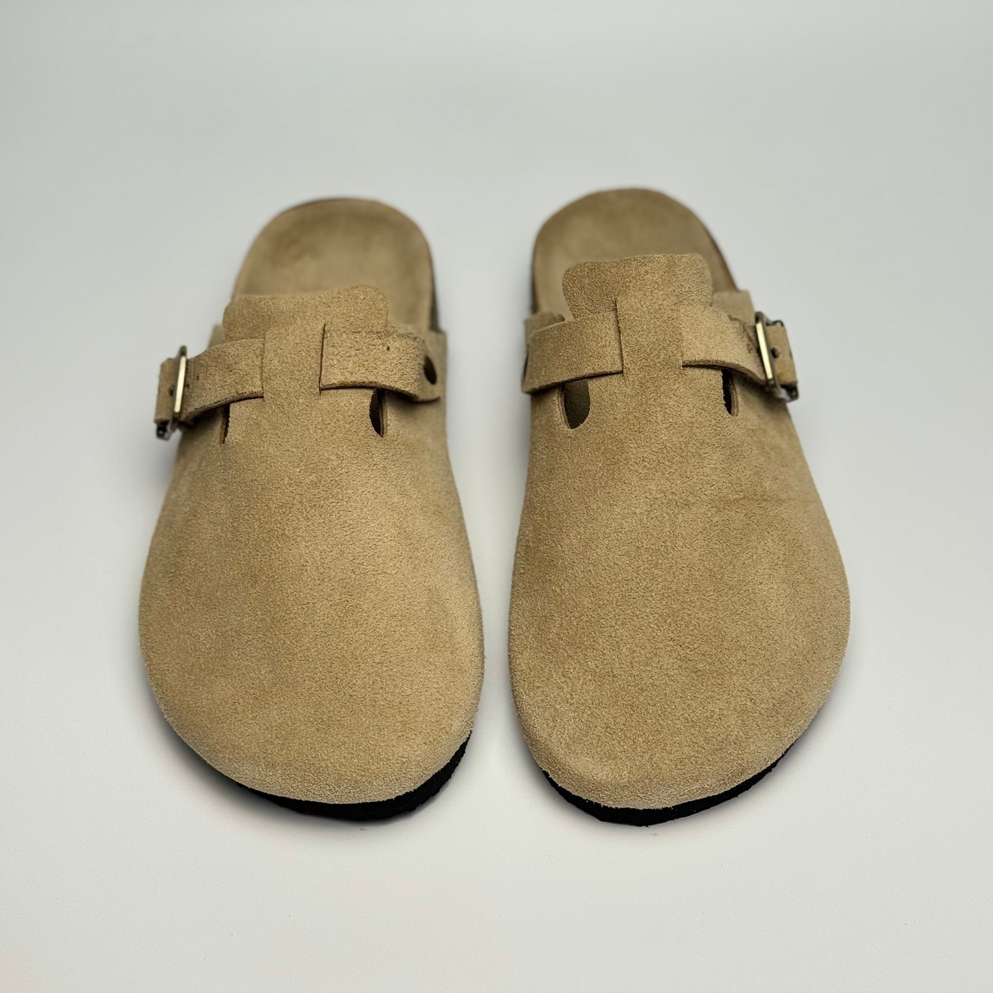 Clogs Premium Genuine Leather Slip-on "Hazelnut"