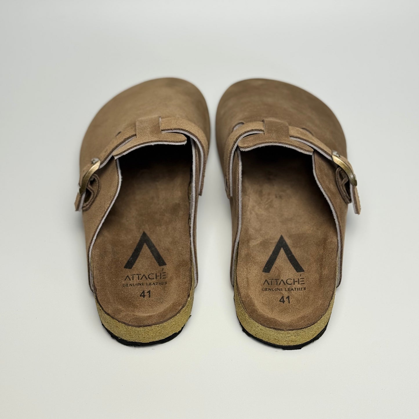 Clogs Premium Genuine Leather Slip-on "Mocha V3"