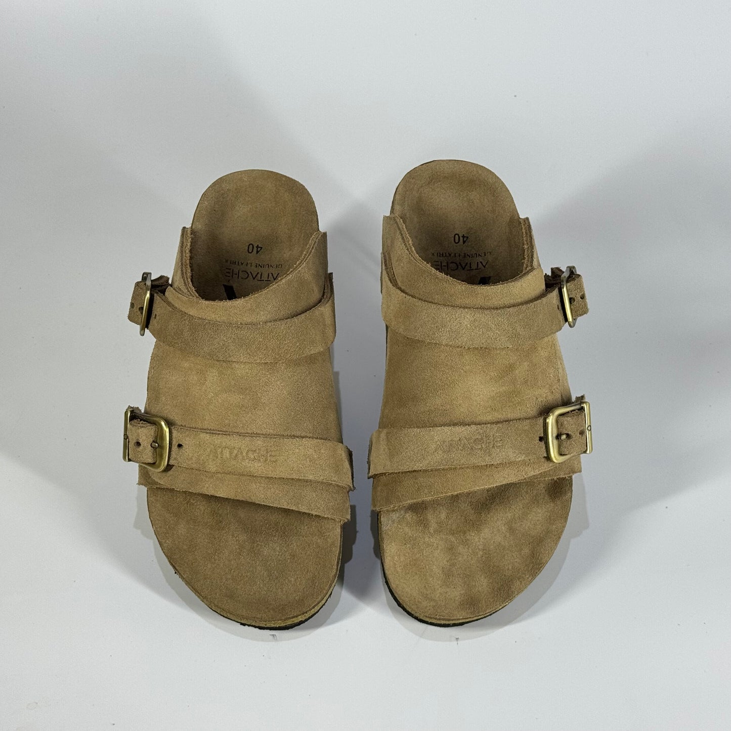Passeo Double Buckle Genuine Leather Slip-on "Hazelnut V2"