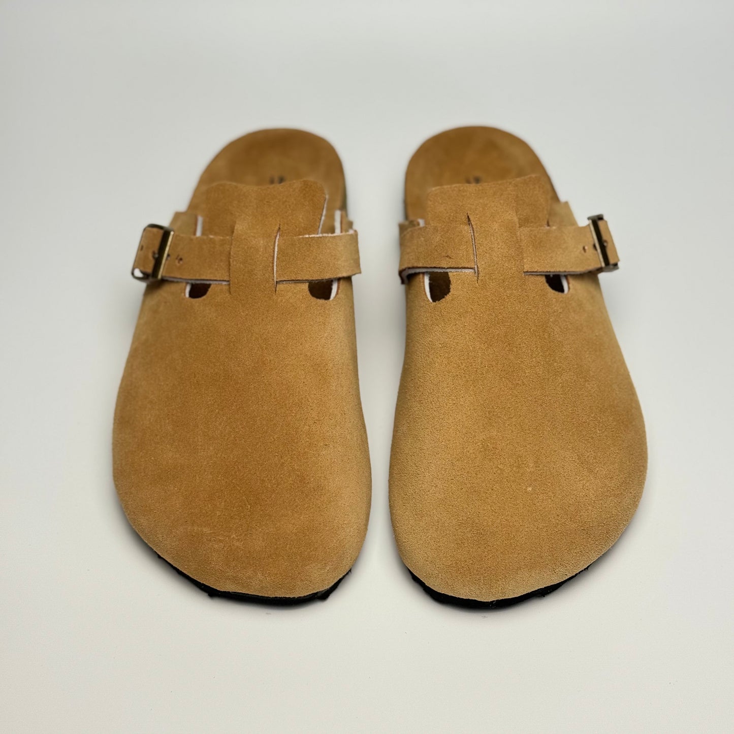 Clogs Premium Genuine Leather Slip-on "Tan"