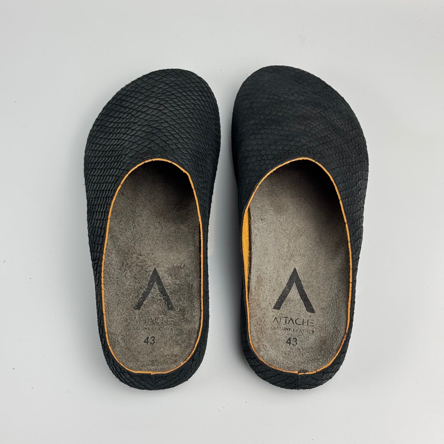 Premium Mule Genuine Suede Leather “Black Fish”