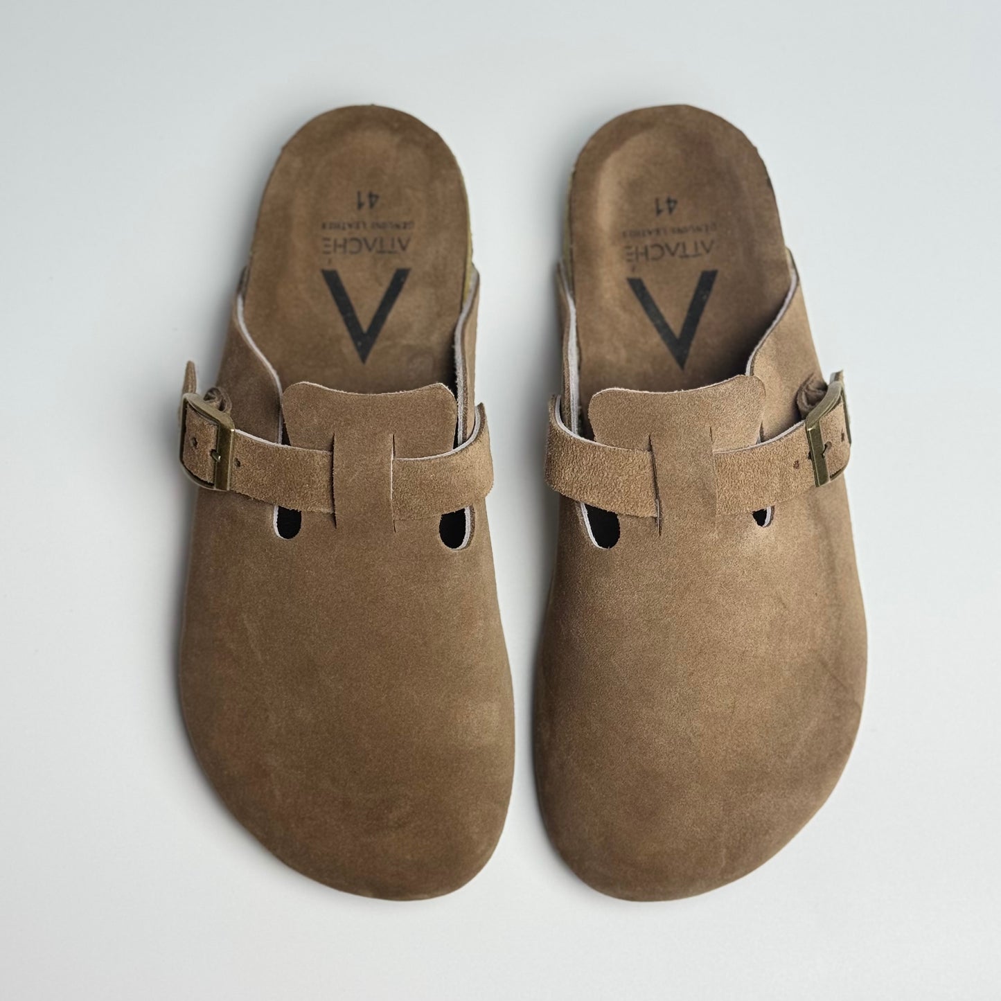 Clogs Premium Genuine Leather Slip-on "Mocha V3"