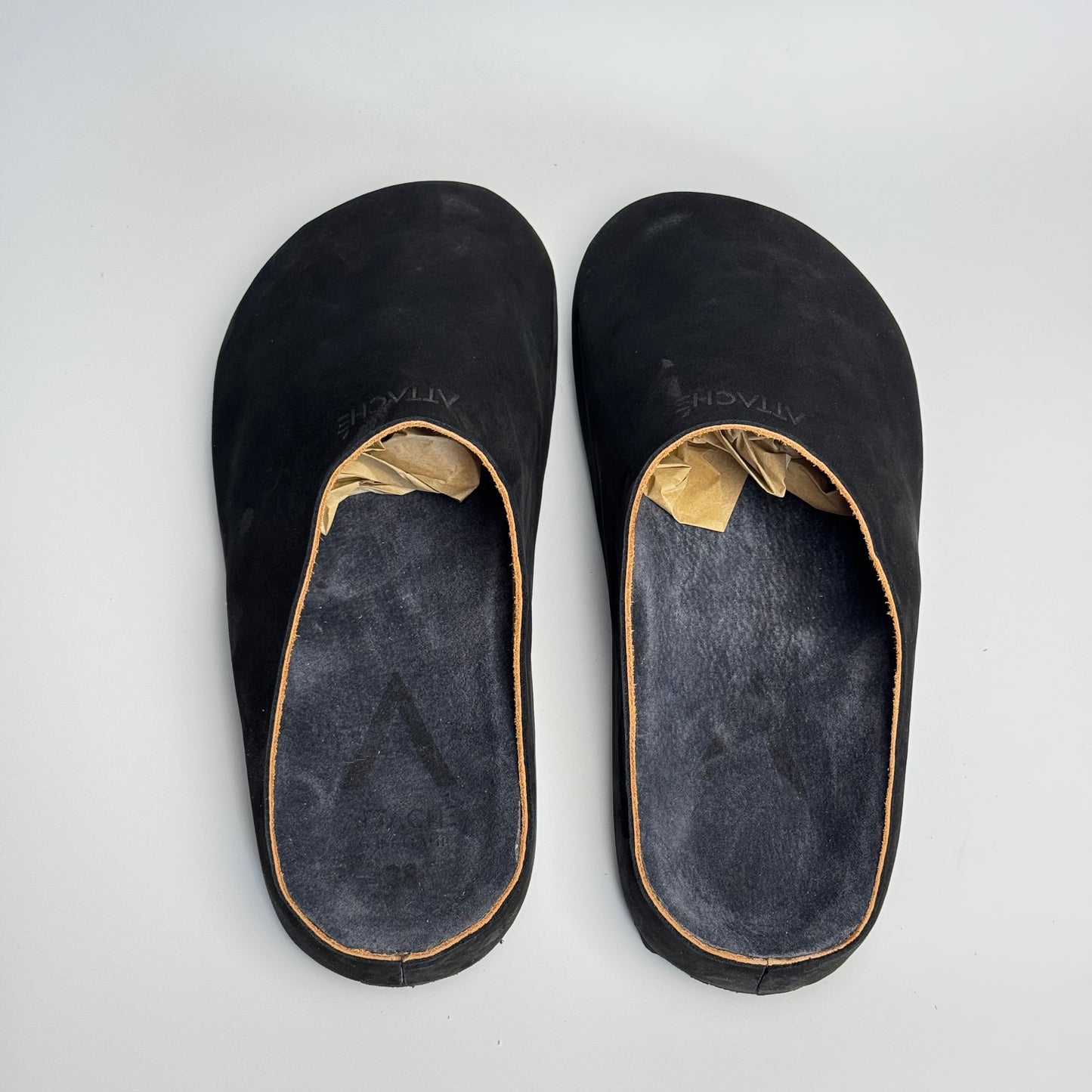 Mule Premium “Black Nubuck Leather”