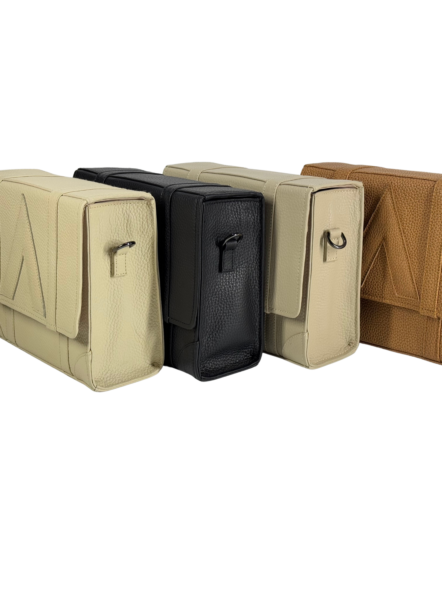 Attaché Case LX – Dual Strap Genuine Leather Bag in OffWhite