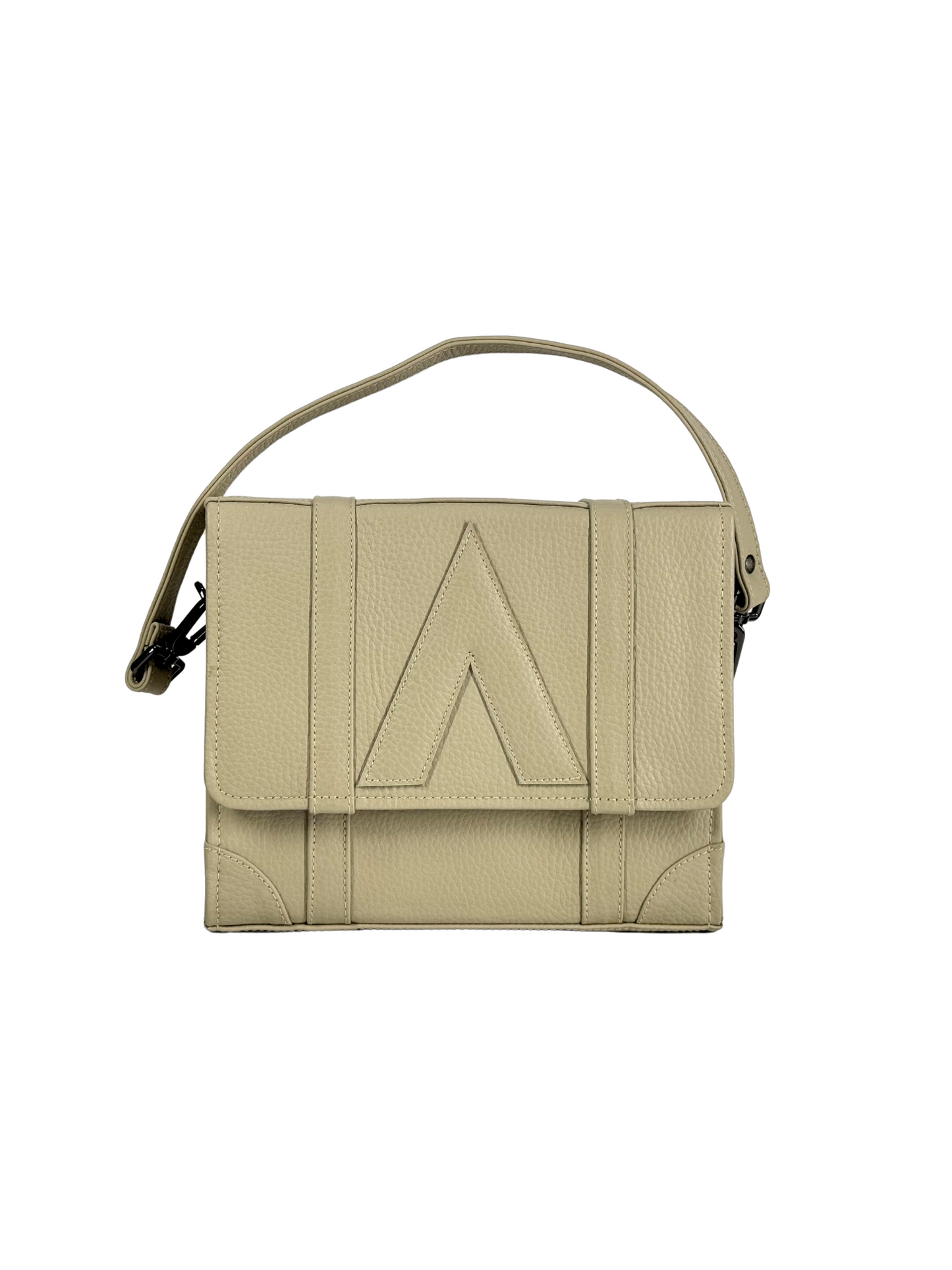 Attaché Case LX – Dual Strap Genuine Leather Bag in OffWhite