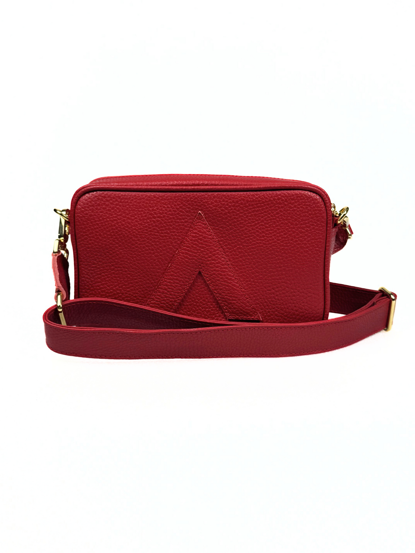 Attaché CNVRT Convertible 3-in-1 Genuine Leather Bag in Red