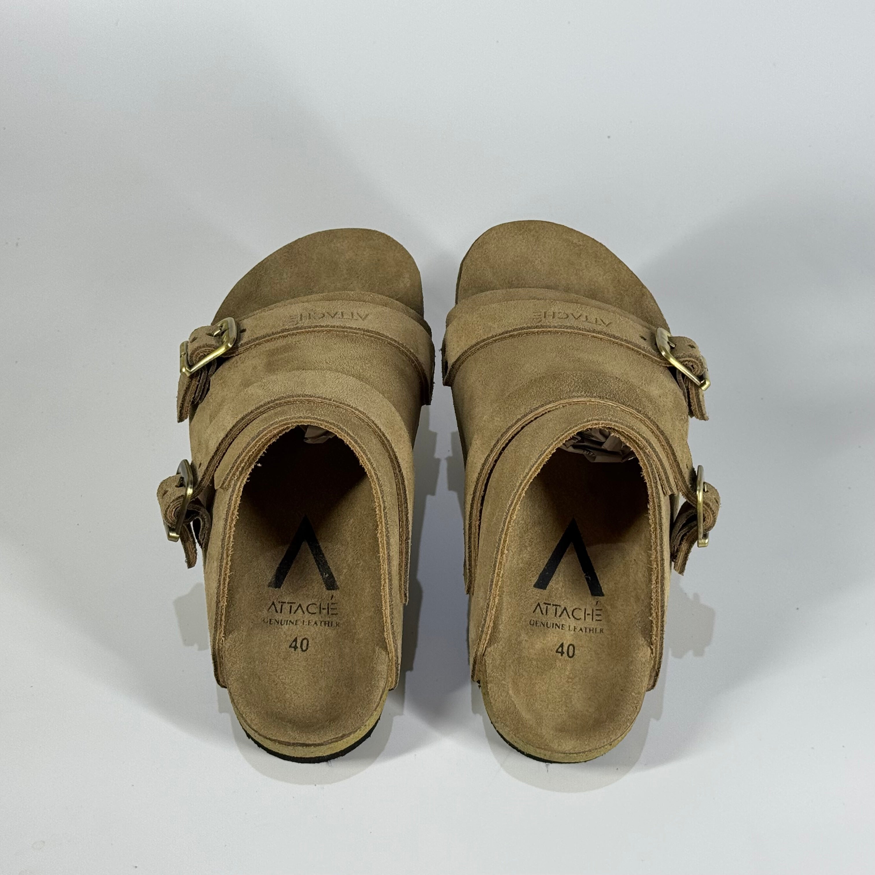 Passeo Double Buckle Genuine Leather Slip-on "Hazelnut V2"