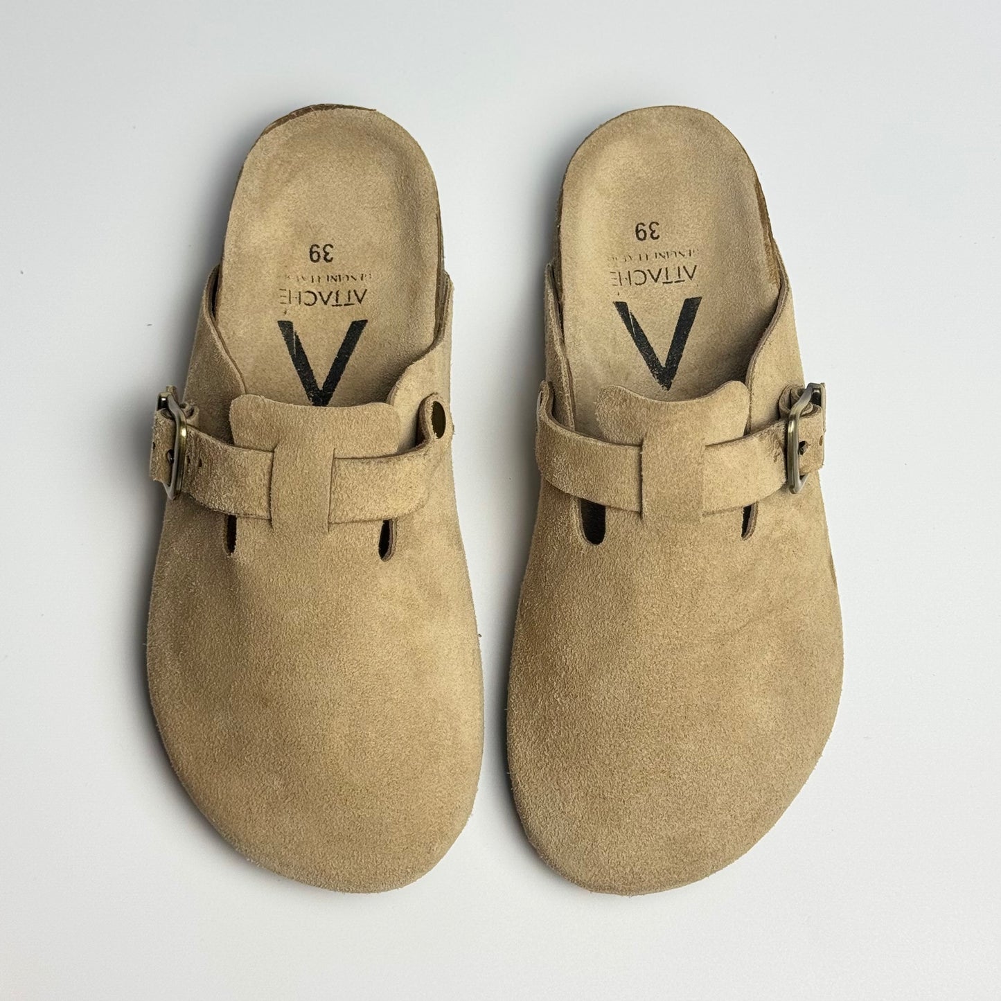 Clogs Premium Genuine Leather Slip-on "Hazelnut"