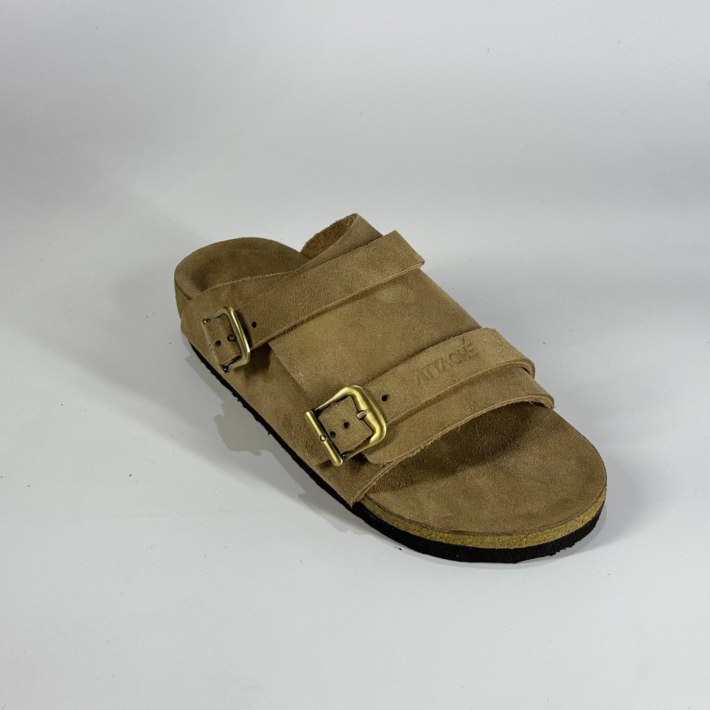 Passeo Double Buckle Genuine Leather Slip-on "Hazelnut V2"