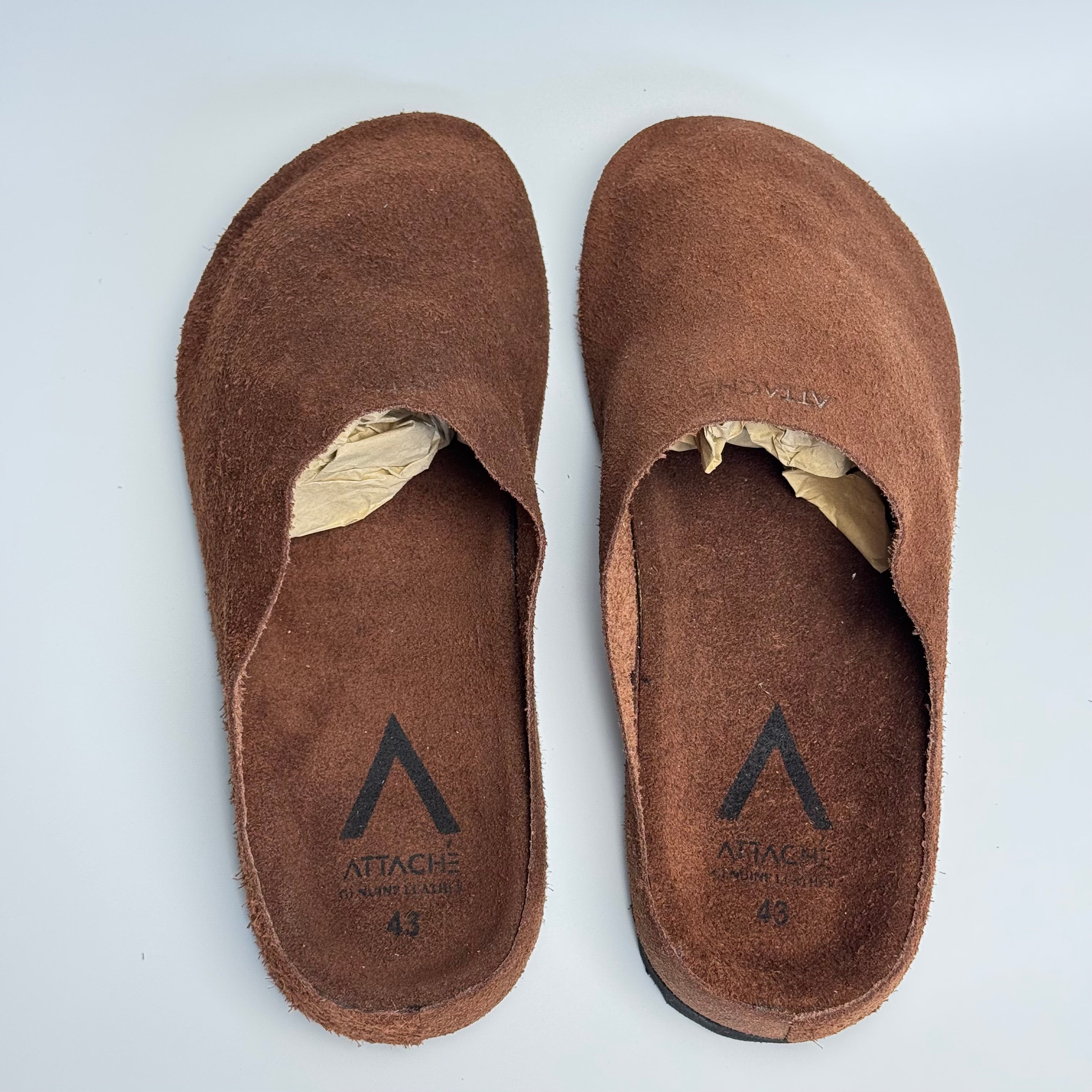 Mule Soft Suede Leather “Pecan”
