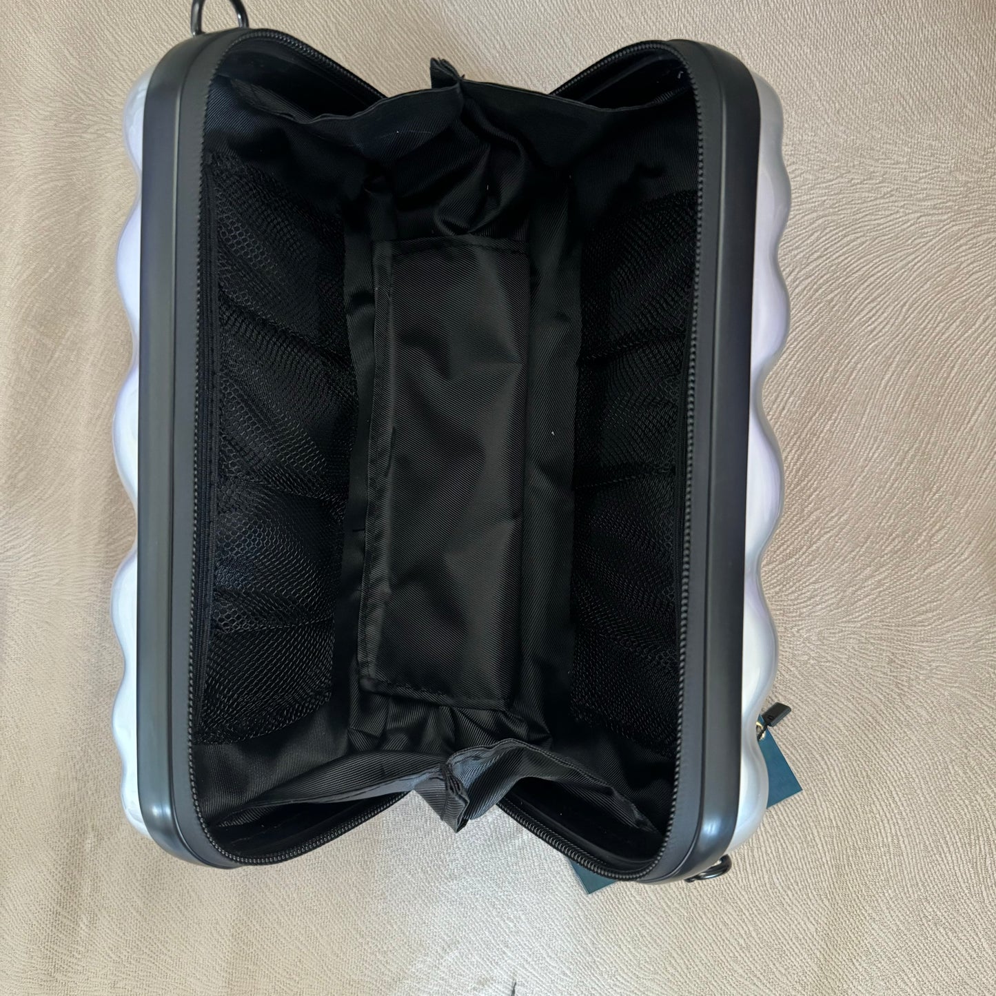Silver Bubble Mini Luggage Bag