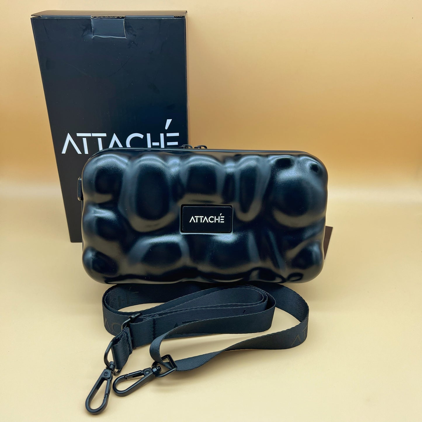 Black Bubble Mini Luggage Bag