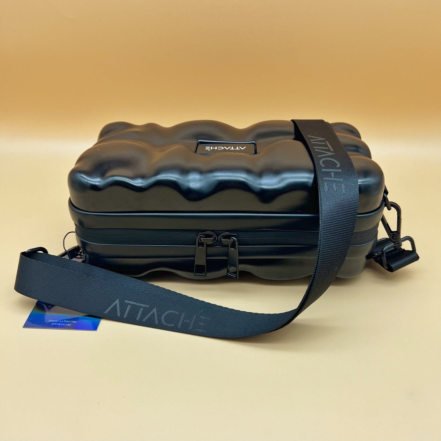 Black Bubble Mini Luggage Bag