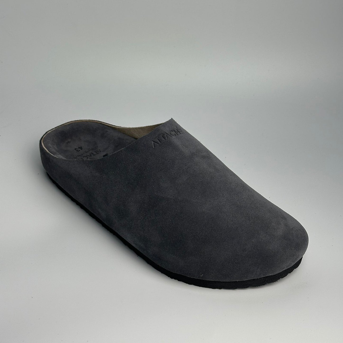 Premium Mule Genuine Suede Leather “Gray”