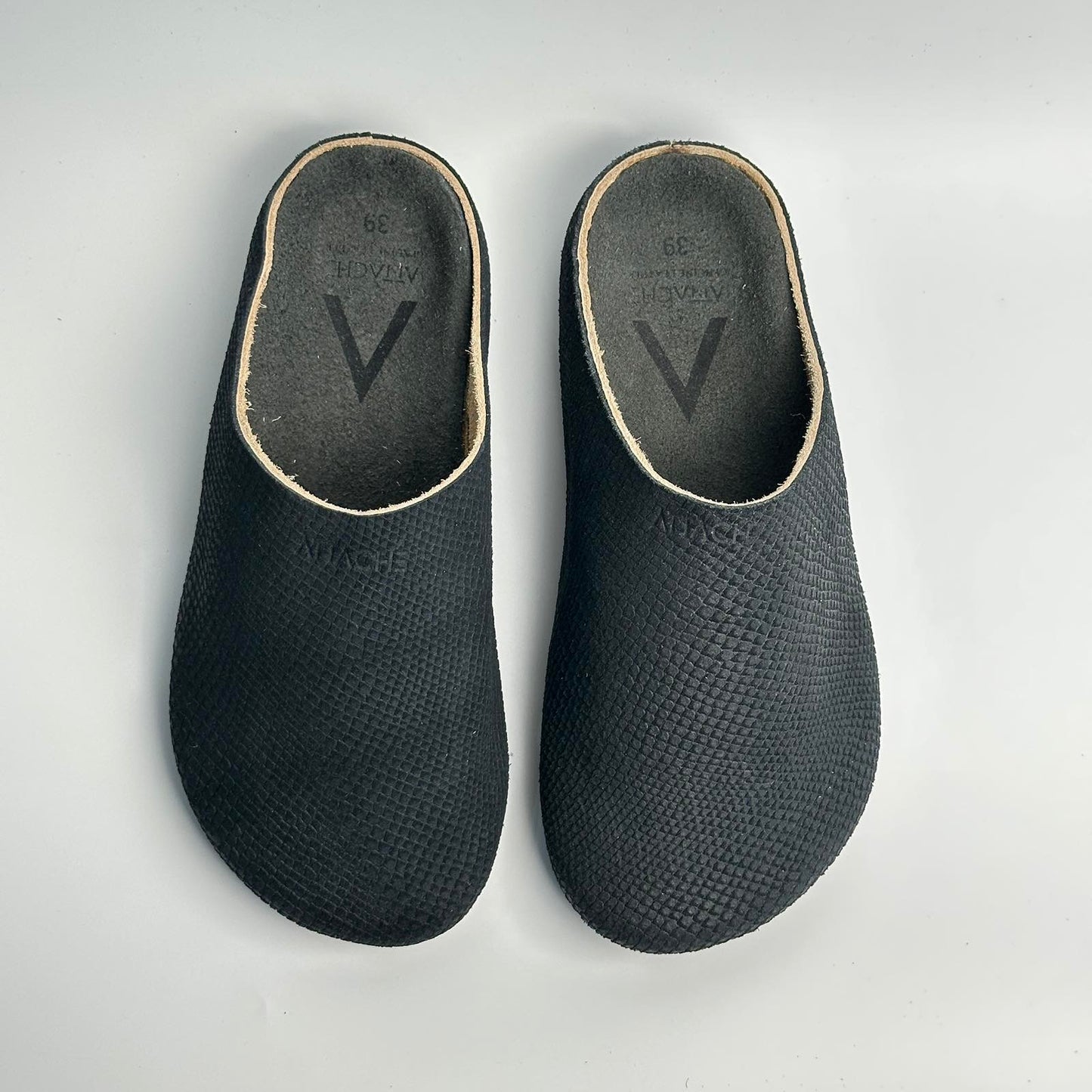 Size 39 LAST PAIR - Mule Dragon Skin “Black” Limited Ed - Genuine Leather SALE
