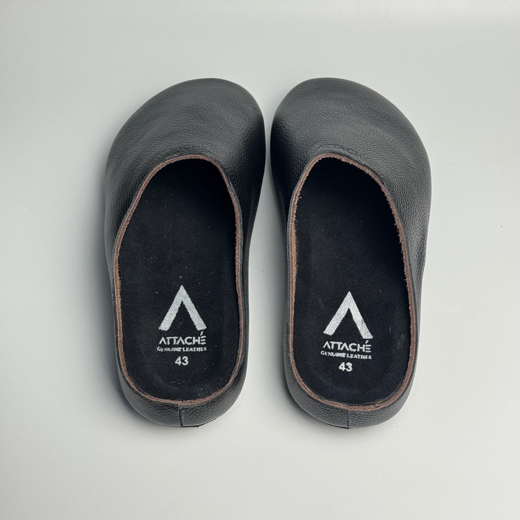 Mule Premium “Blackout” Grain Leather