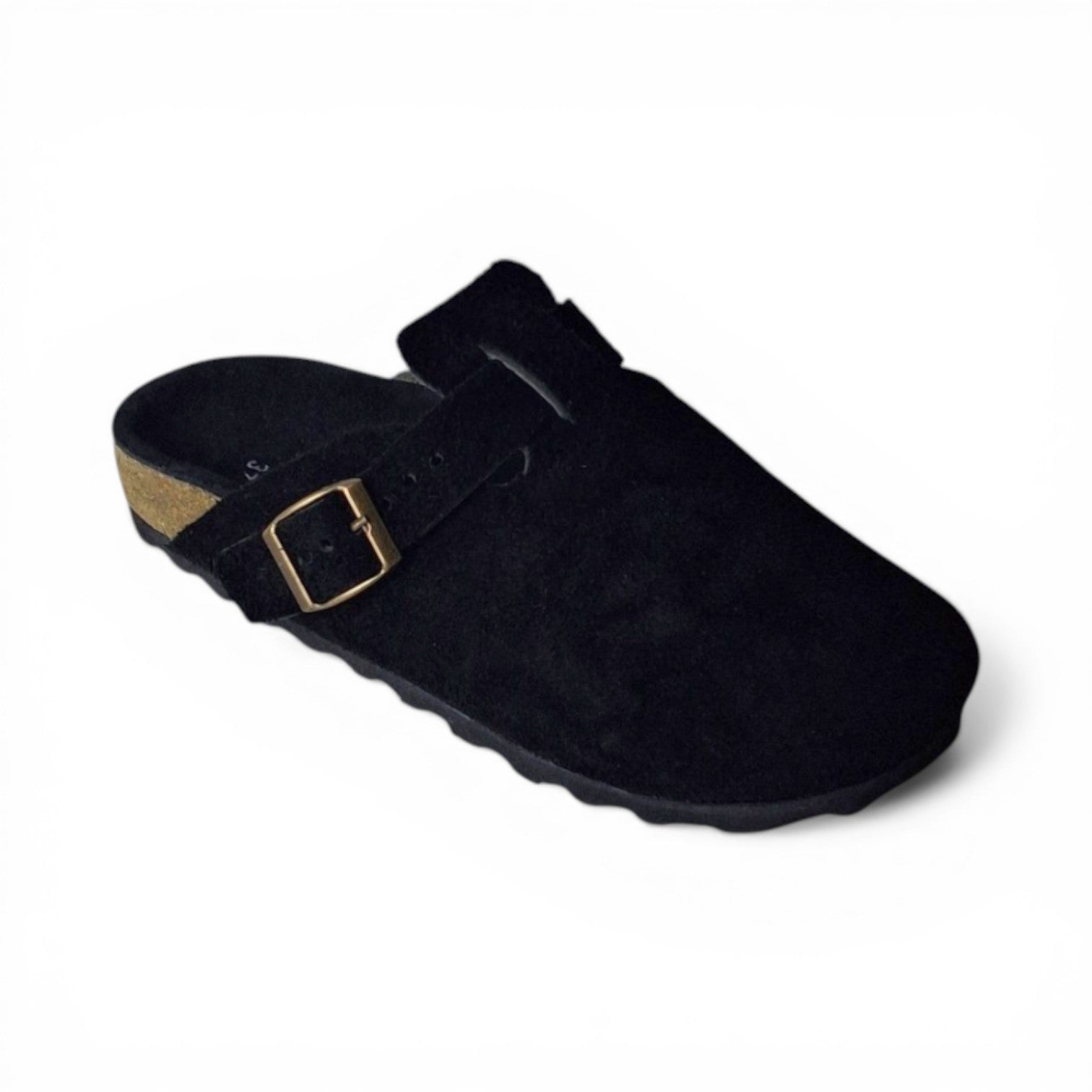 Clogs Blackout Suede Leather