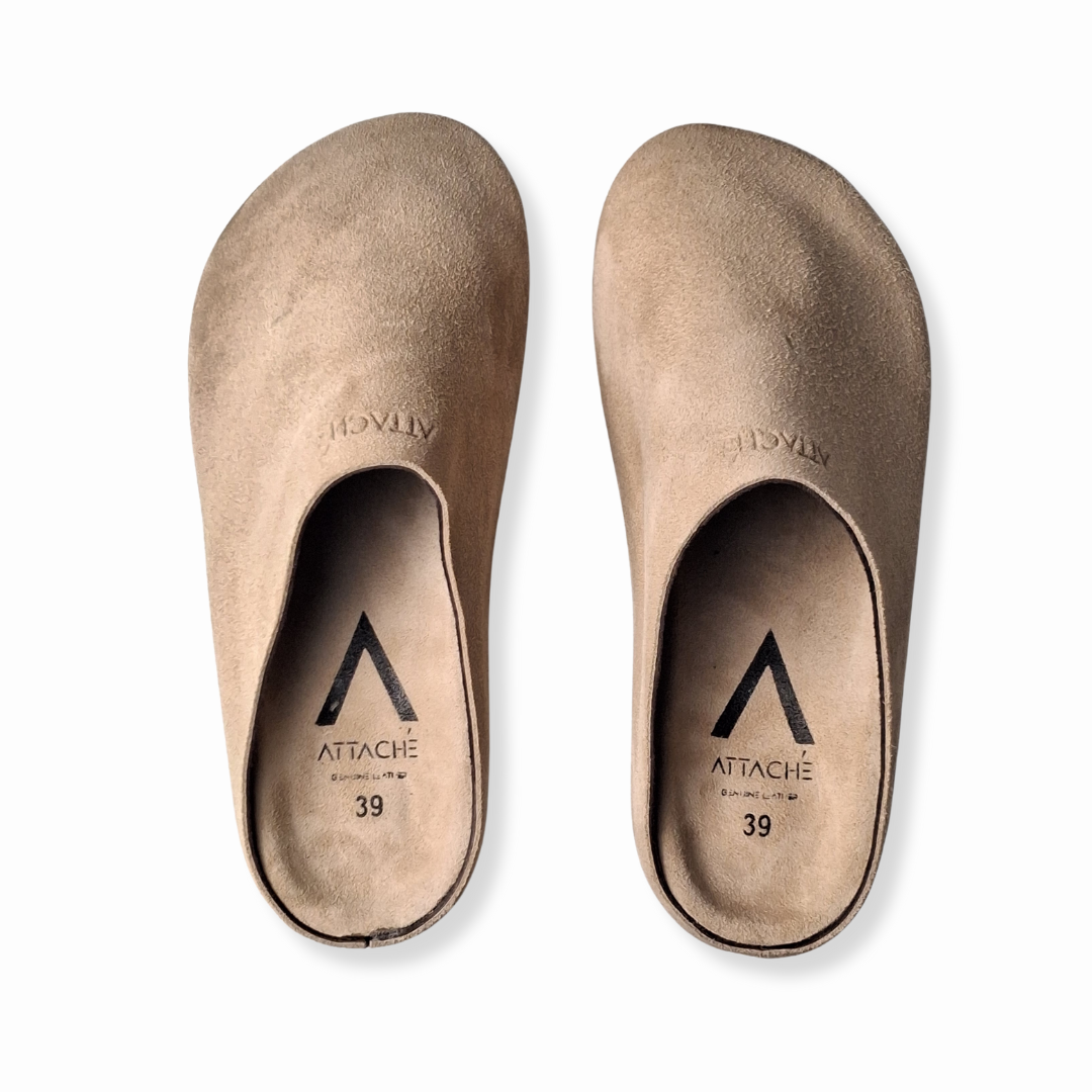 Nude MULE Genuine Bovine Leather