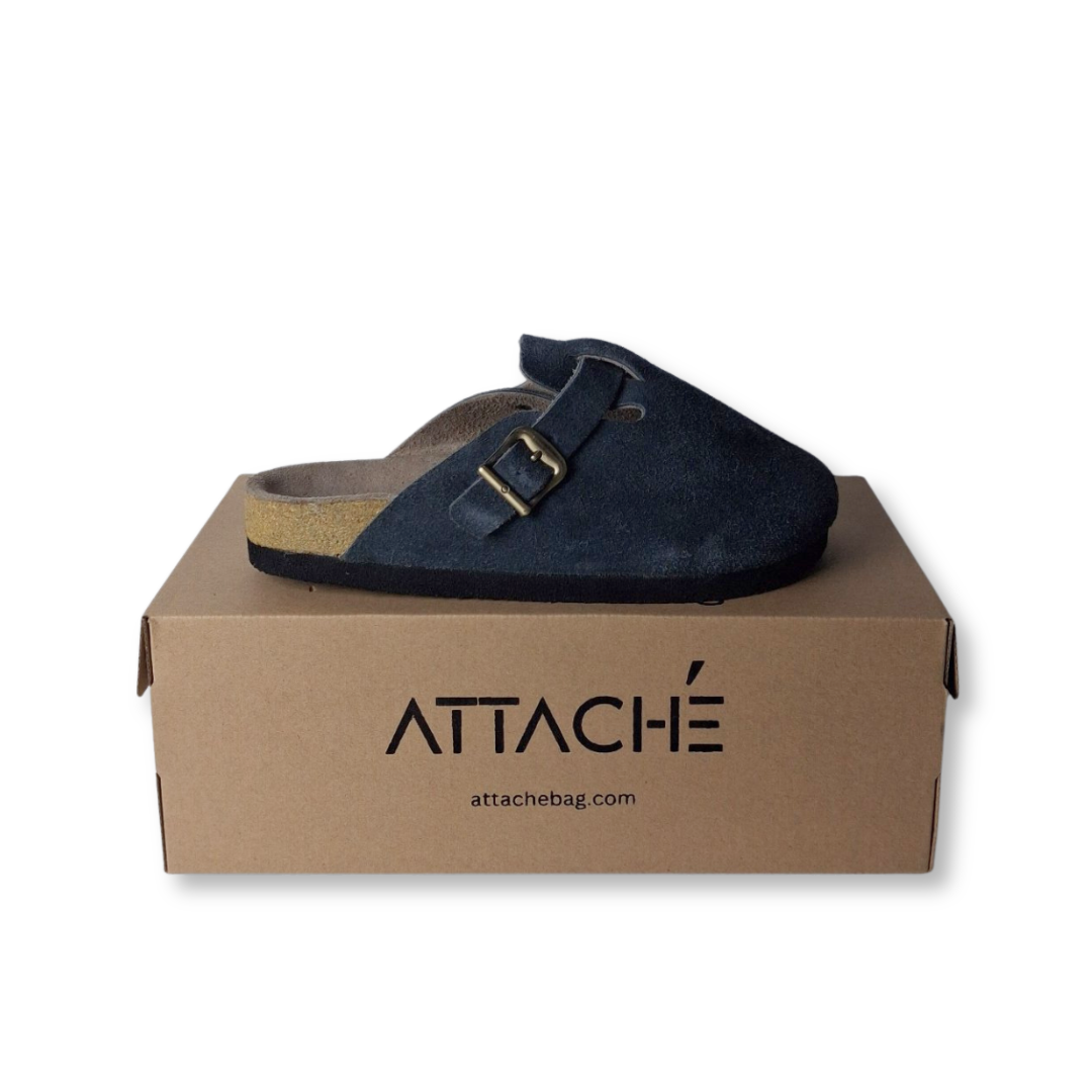 Size 40 - Clogs Midnight Gray Suede Leather