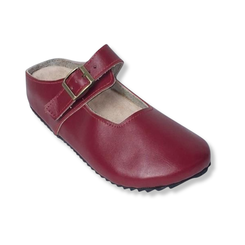 MJ Clogs V2 Non-Slip Napa Red Leather