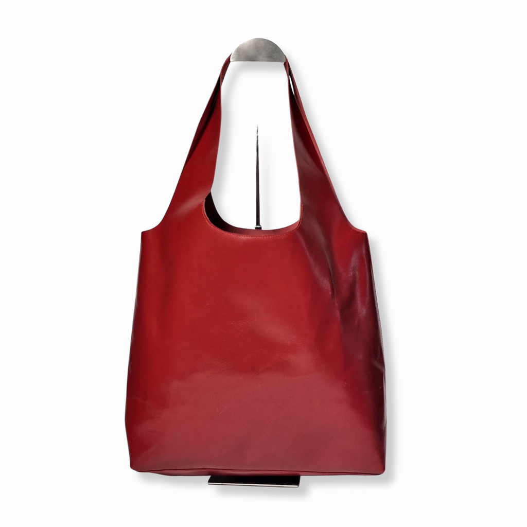Arch Sack Genuine Leather Tote - Crumpled Scarlet
