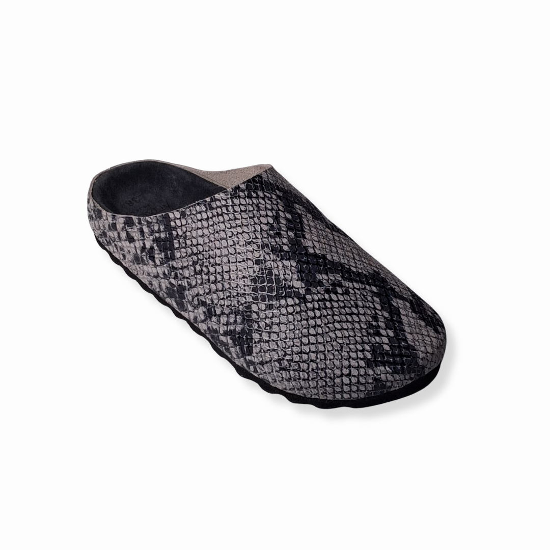 Size 38 ONLY: Snakeskin V2 MULE Genuine Bovine Leather