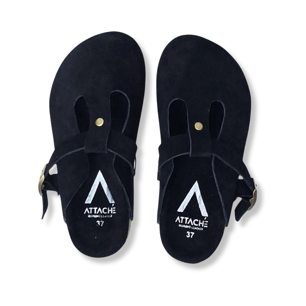 MJ Clogs V3 Non-Slip All Black Suede Leather