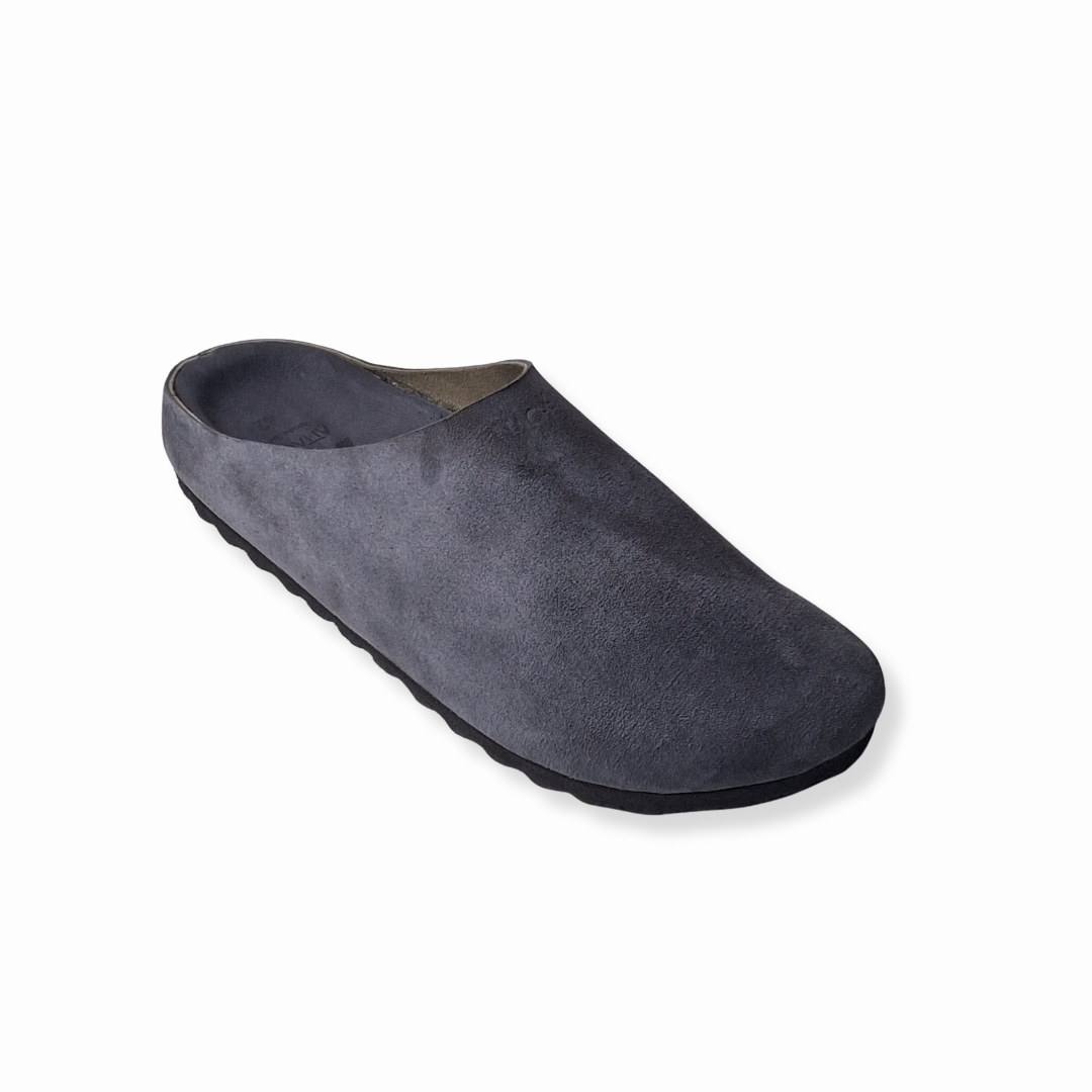 Navy Gray MULE Genuine Goat Leather