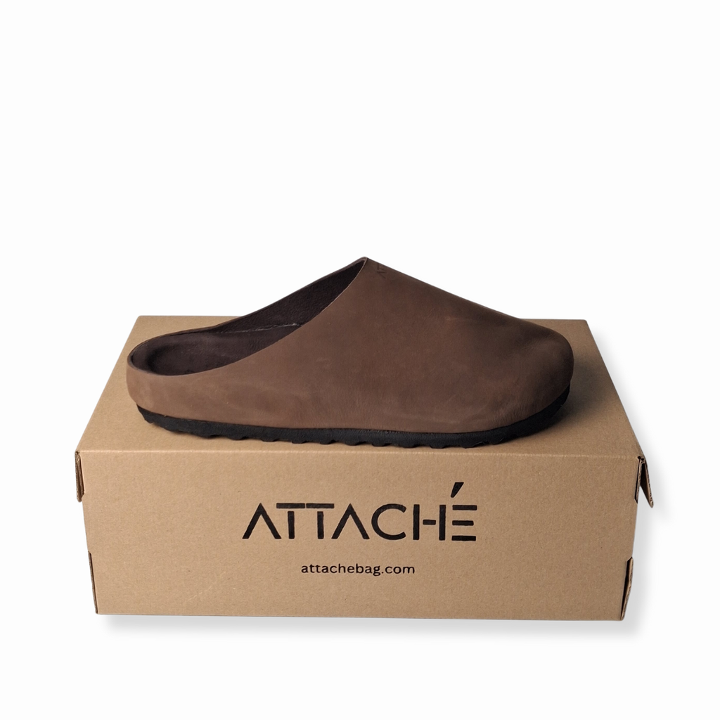 Mocha Napa MULE Genuine Leather