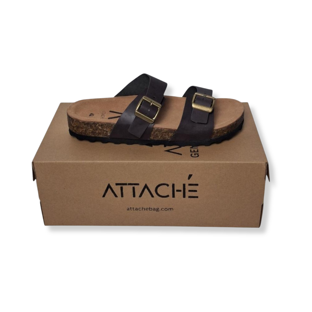 Mondeau Dark Choco Napa Leather Slipon