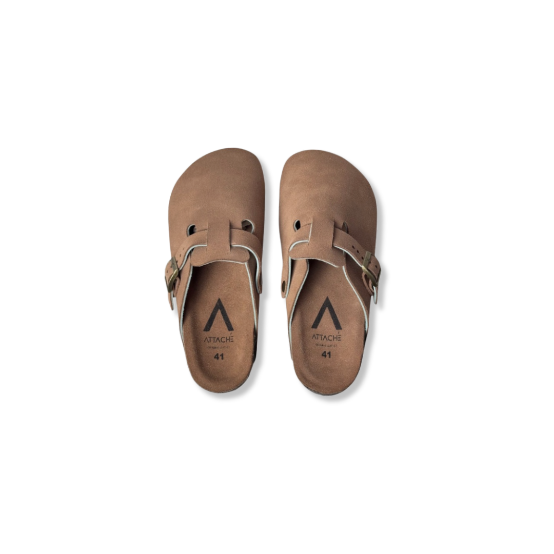 Size 41 - Clogs Tan Suede Leather Proto 1