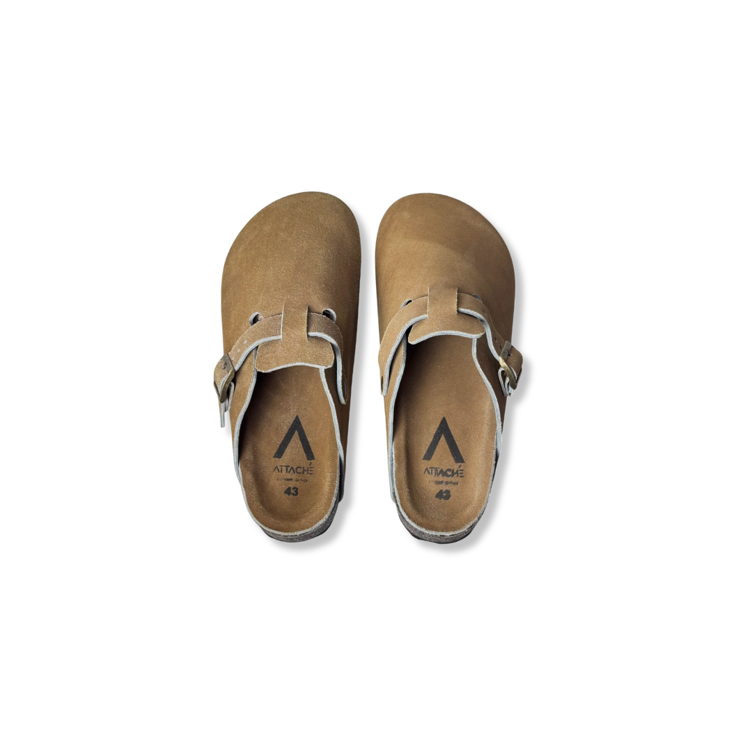 Size 43 - Clogs Tan Suede Leather Proto 2
