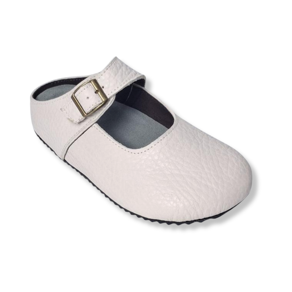 MJ Clogs V2 Non-Slip White Grain Leather