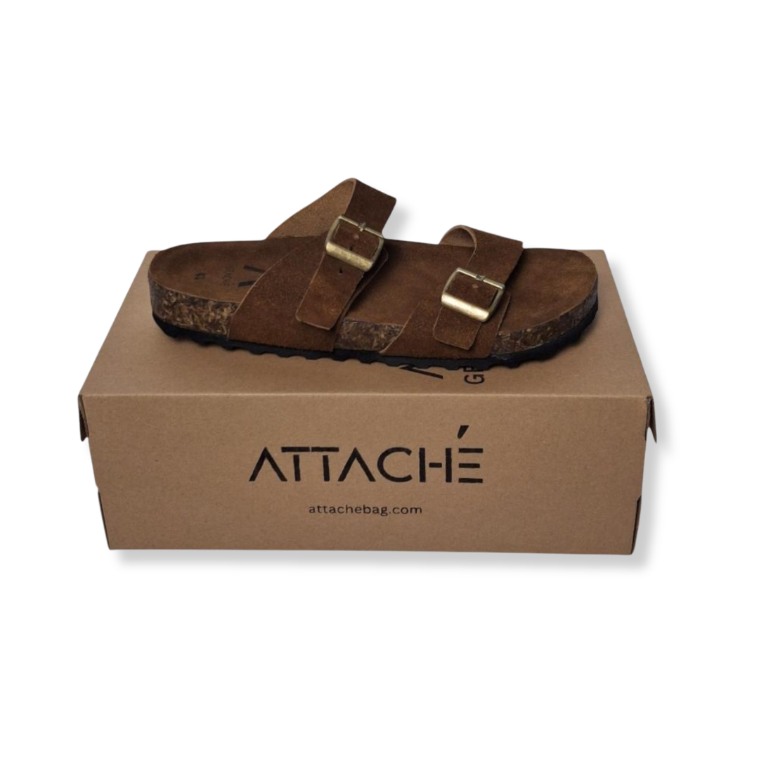 Mondeau Tobacco Brown Suede Leather Slipon