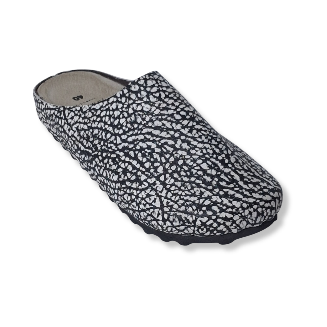 Size 40 - Mule Elephant Print Leather