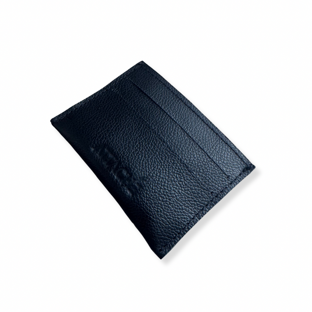Slimslip Genuine Leather Card and Bill Holder in Black