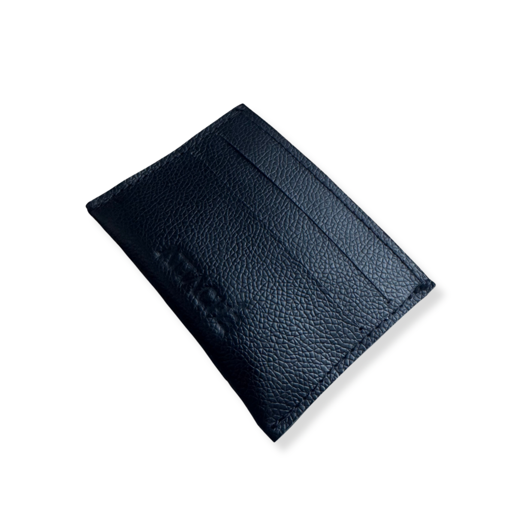 Slimslip Genuine Leather Card and Bill Holder in Black