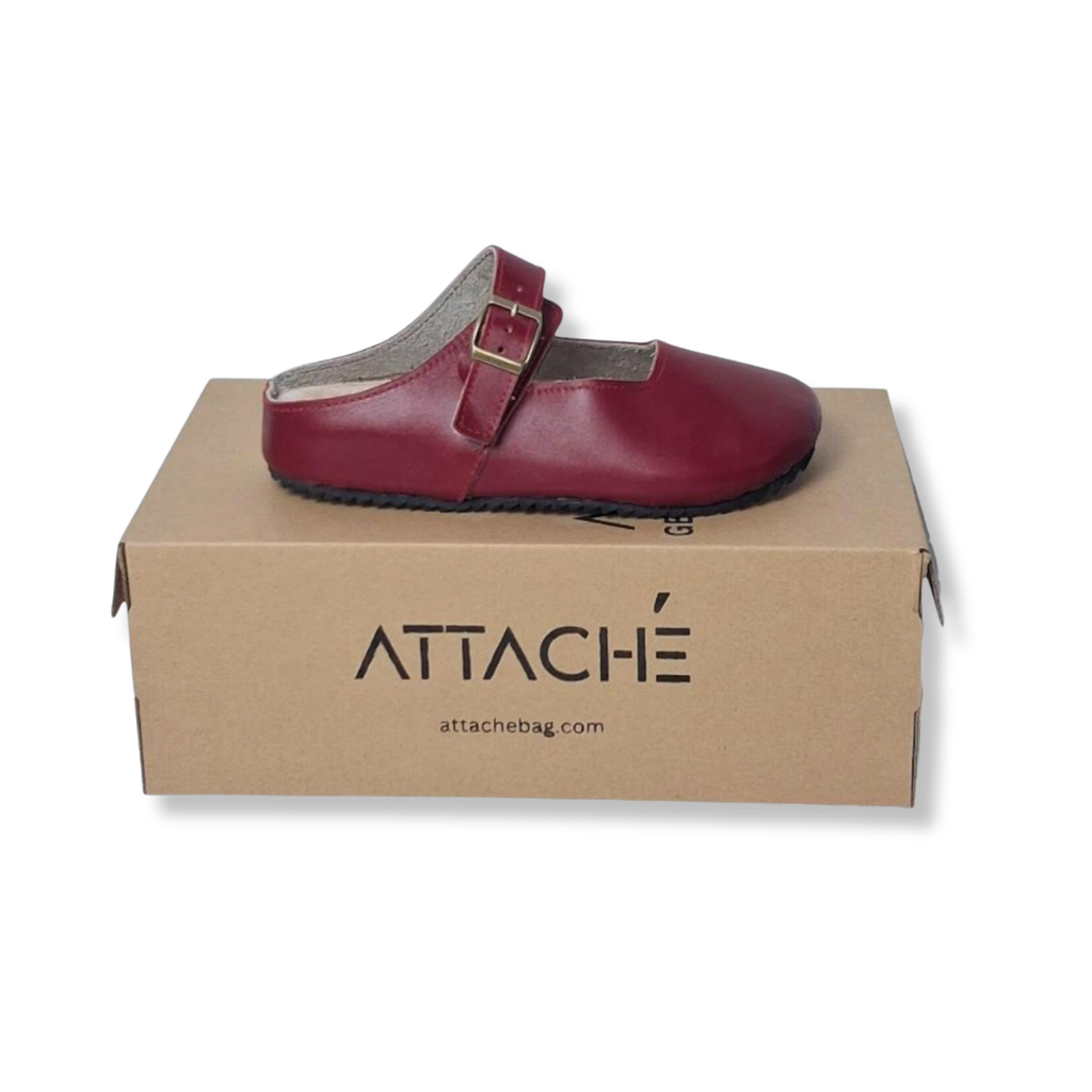 MJ Clogs V2 Non-Slip Napa Red Leather