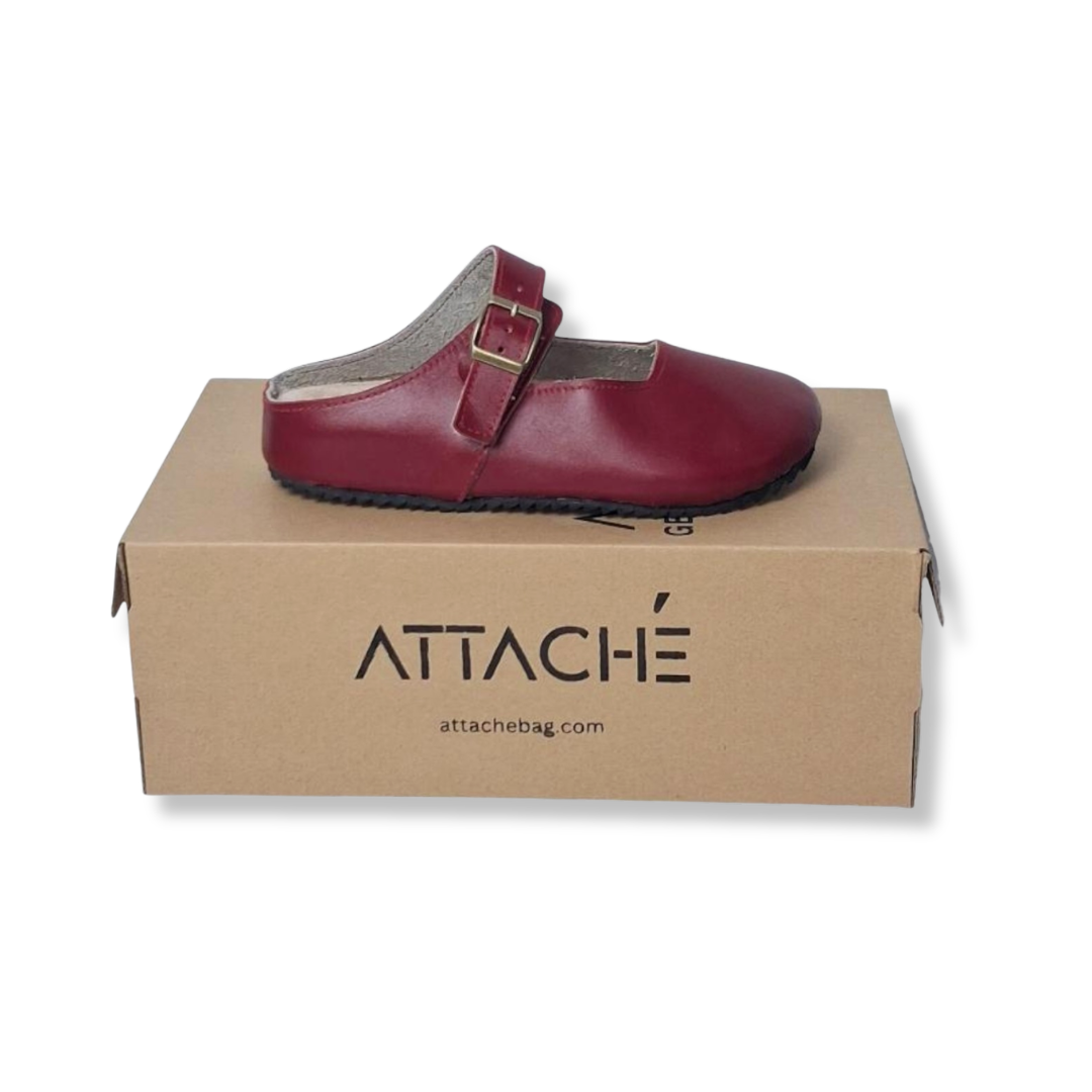 MJ Clogs V2 Non-Slip Napa Red Leather