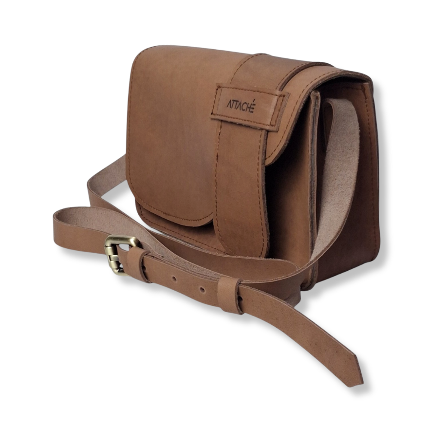 Attaché Latch Mini in Old Tan Napa Leather