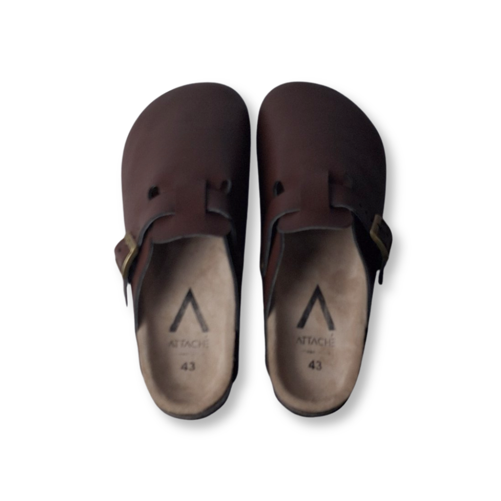 Size 43 - Clogs Brown Grain Leather