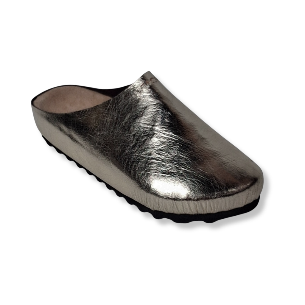 Size 41- Mule Crumpled Gold Leather